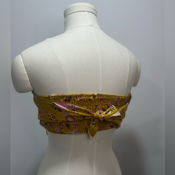 MUSTARD ROAD TRIPPIN' TIE BACK SCARF TUBE TOP Sz S - Picture 4 of 8